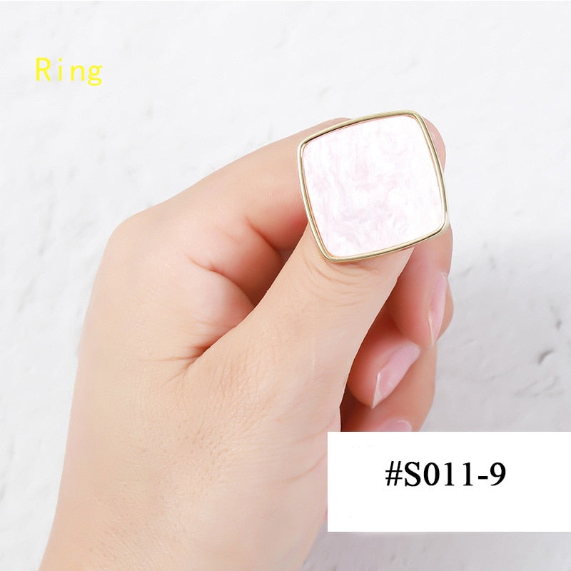 1PC Round Resin Agate Stone Nail Color Palette Gel Polish Pallet Mixing Drawing Paint Plate Manicure For Nails Art Display Shelf