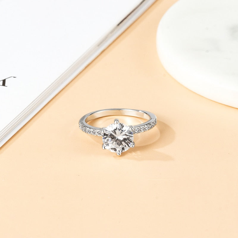 Vintage Fashion Rings for Women Crystal Design Rings AAA White Zircon Cubic Punk Rings Silver Color 2021 Trend Weddings Jewelry