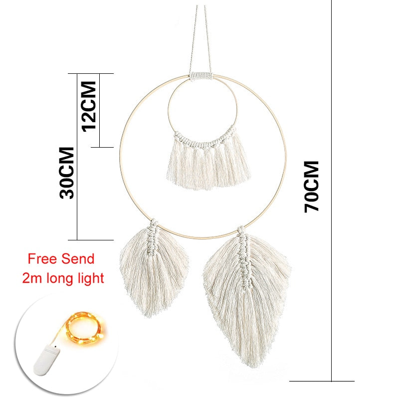 baby dream catcher nordic style decor nordic decoration home children's room decoration nursery decor=wind chimes dreamcatcher