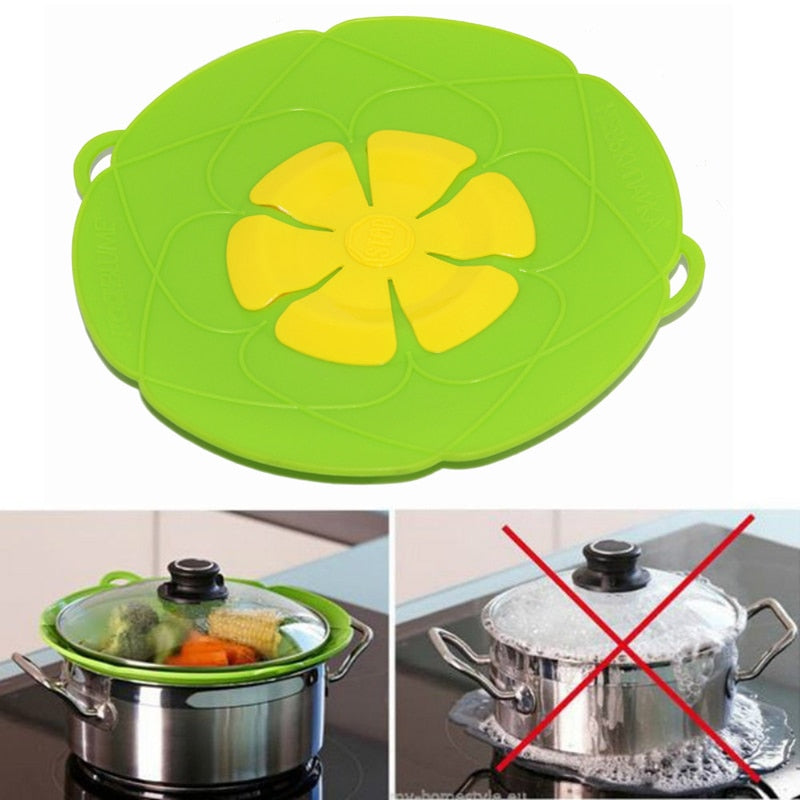 26CM Silicone Anti Overflow Cover Pot Lid High Temperature Kitchen Gadgets For Cooking Pot Cover Spill Proof Accessories Tools