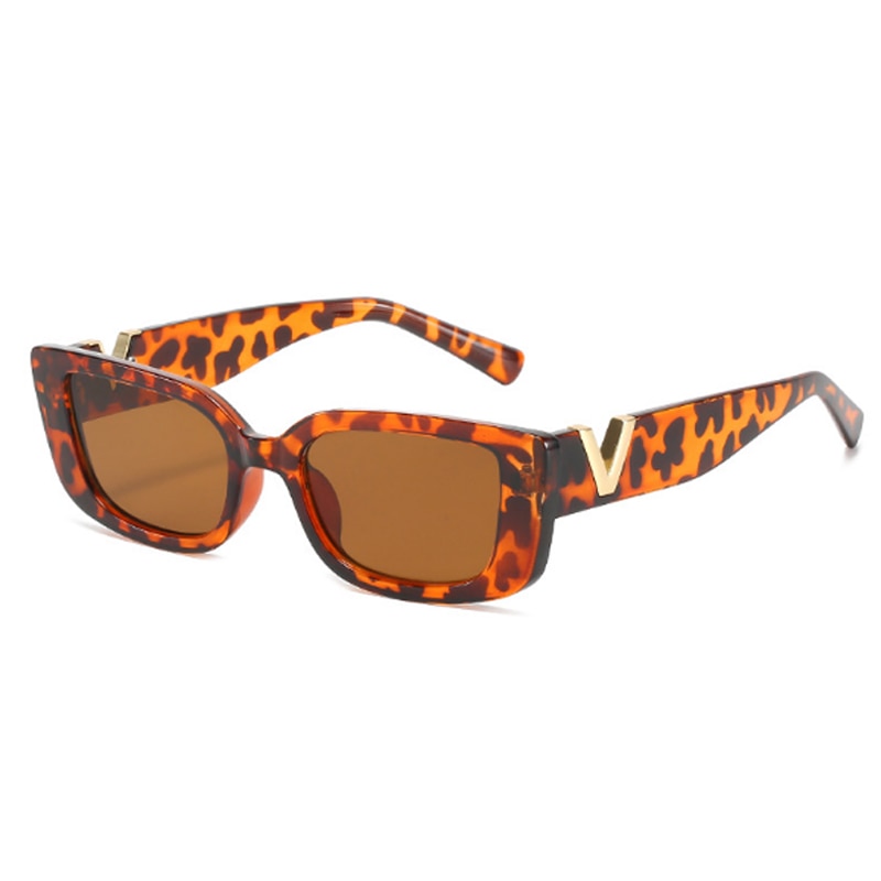Retro Rectangle Sunglasses Women Brand Designer Vintage Small Frame Sun Glasses Ladies Classic Black Square Oculos De Sol