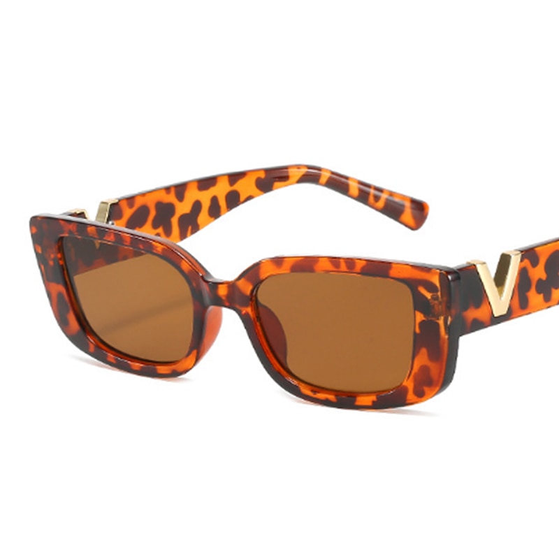 Retro Rectangle Sunglasses Women Brand Designer Vintage Small Frame Sun Glasses Ladies Classic Black Square Oculos De Sol