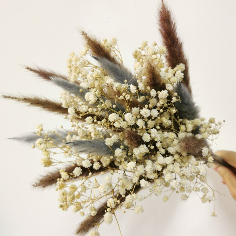 15Pcs Dried Reed Flower Arrangement Natural Pampas Grass For Modern Home Decoration Party Backdrops Wedding Supplies