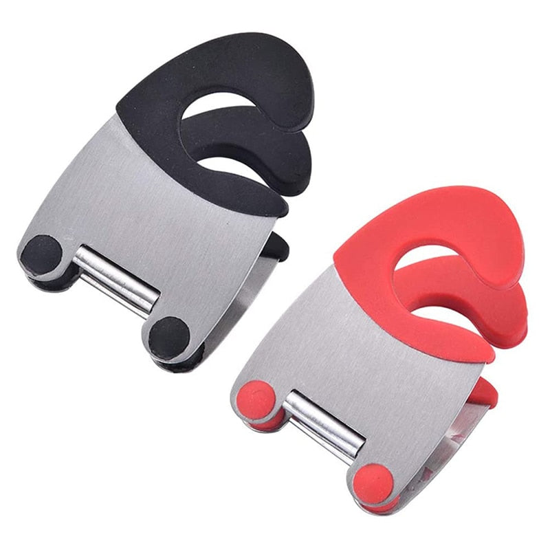 Stainless Steel Heat-resistant Spoon Rest Spatula Holder Hot Pot Clipper Mess Free Kitchen Gadgets