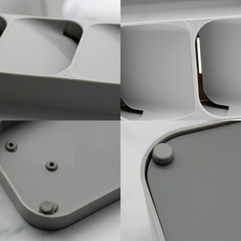 YOMDID Cutlery Storage Tray Spice Holder Tableware Organizer Spoon Fork Storage Box Plastic Container plateau Knife Block Holder