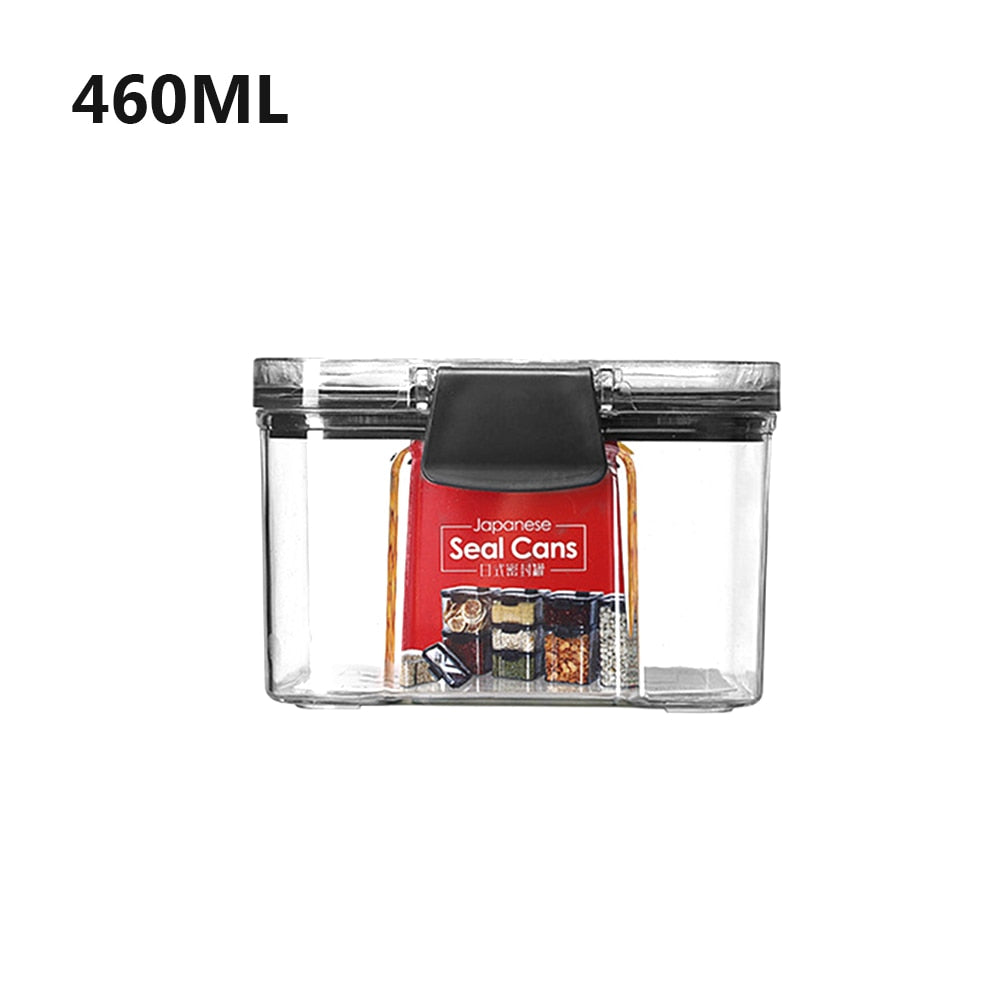 Storage Container Plastic Transparent Box Multigrain Cereal Containers Airtight Pantry Pasta Kitchen With Lid Food Sealed Cans