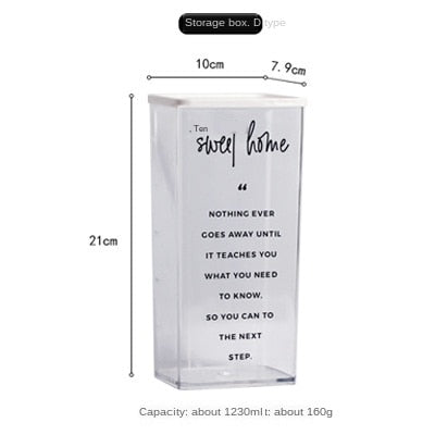 Plastic Food Storage Box Northern Snacks Nuts With Lid Container Refrigerator Plastic Freshness Sealed Box Rice Cosmetics Jar