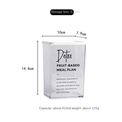 Plastic Food Storage Box Northern Snacks Nuts With Lid Container Refrigerator Plastic Freshness Sealed Box Rice Cosmetics Jar
