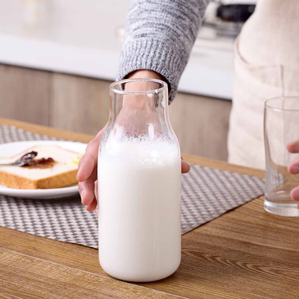 OTHERHOUSE Kitchen Storage Containers Transparent Glass Food Storage Jar Bottle Cereal Container Wood Plug Kitchen Organization