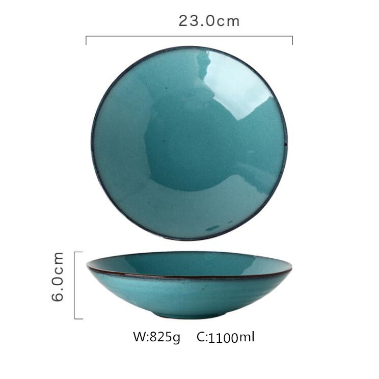 Porcelain Dinner Plate Set Kitchen Plate Ceramic Tableware Food Dishes Rice Salad Noodles Bowl Soup Kitchen Cook Tool