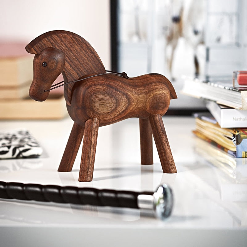 home decoration accessories walnut wood horse decoracao para casa decor decoracion hogar moderno maison vintage decor figurine