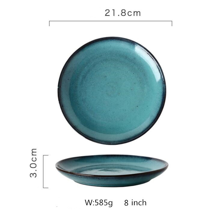 Porcelain Dinner Plate Set Kitchen Plate Ceramic Tableware Food Dishes Rice Salad Noodles Bowl Soup Kitchen Cook Tool