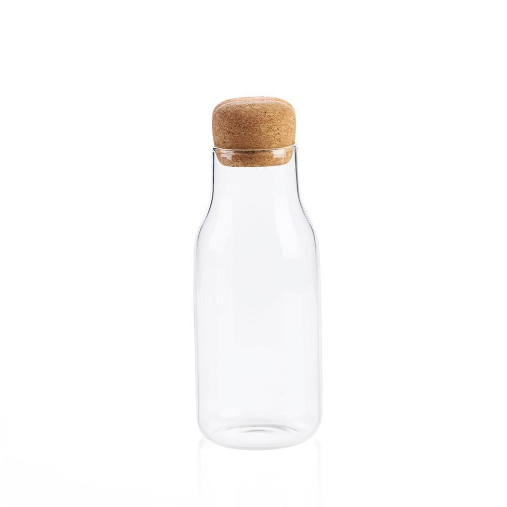 OTHERHOUSE Kitchen Storage Containers Transparent Glass Food Storage Jar Bottle Cereal Container Wood Plug Kitchen Organization
