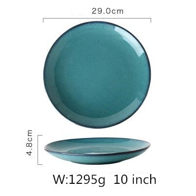 Porcelain Dinner Plate Set Kitchen Plate Ceramic Tableware Food Dishes Rice Salad Noodles Bowl Soup Kitchen Cook Tool