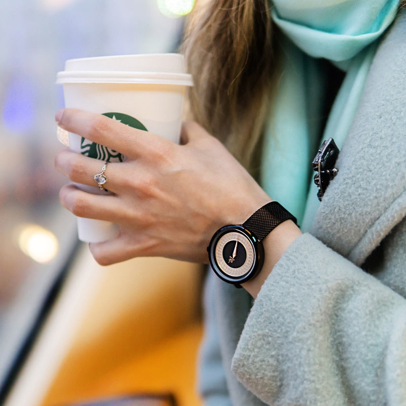 Shengke Women Watches Characteristic Texture Fashion Casual Quartz Female Watches Bayan Kol Saati Wristwatches Reloj Mujer 2019