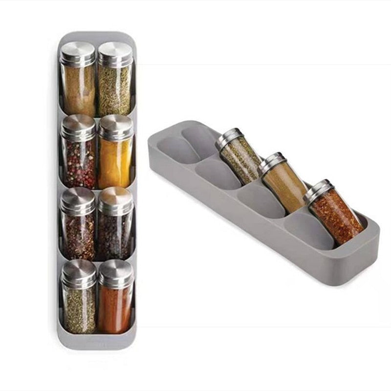 YOMDID Cutlery Storage Tray Spice Holder Tableware Organizer Spoon Fork Storage Box Plastic Container plateau Knife Block Holder