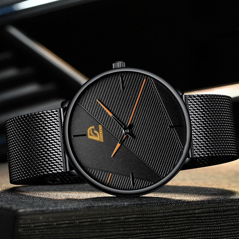 reloj hombre Watches Mens 2022 Minimalist Men's Fashion Ultra-thin Watch Simple Men Business Quartz Wristwatch relogio masculino