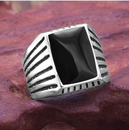 2020 Fashion Simple Style Black Square Ring Classic Ring Wedding Engagement Jewelry