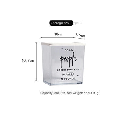 Plastic Food Storage Box Northern Snacks Nuts With Lid Container Refrigerator Plastic Freshness Sealed Box Rice Cosmetics Jar