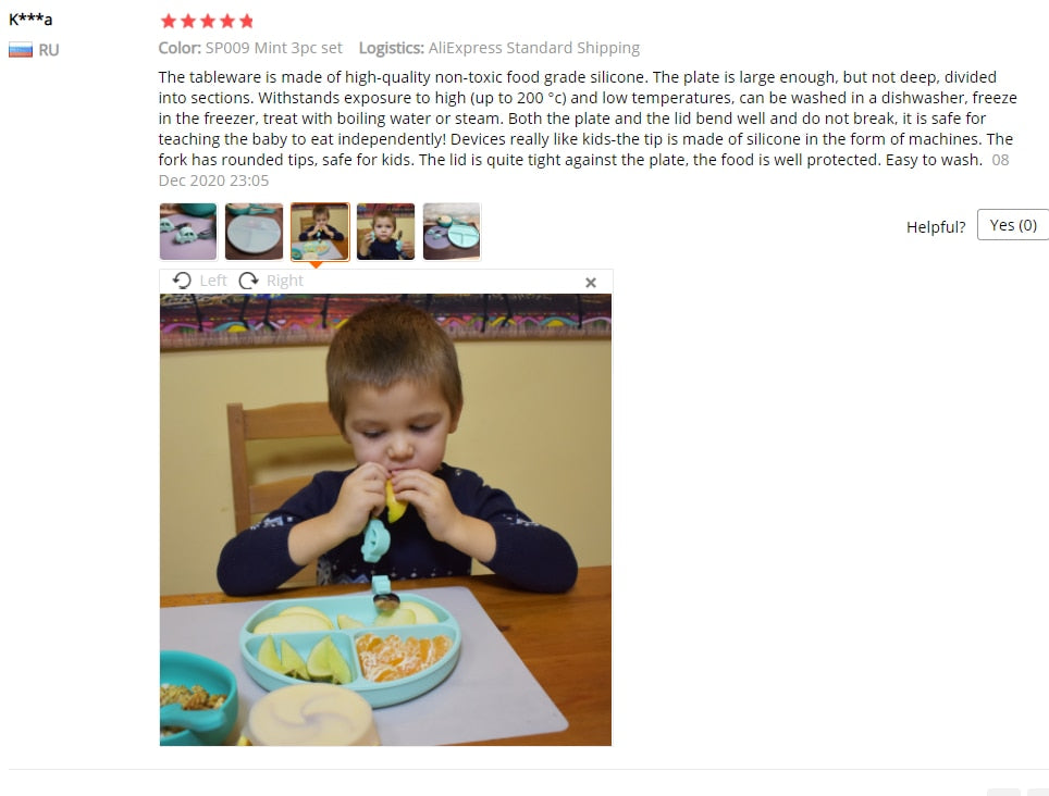 Baby Feeding Plate Food Grade Silicone Baby Plate BPA Free Infant Waterproof Kid Tableware Plate Children Dishes Sealed With Lid