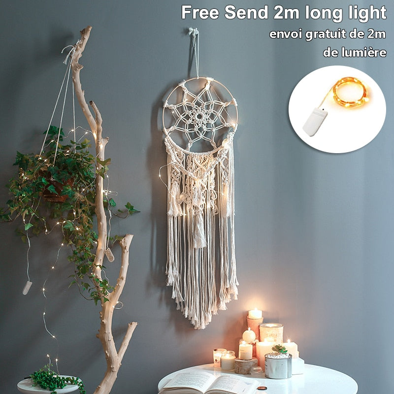 baby dream catcher nordic style decor nordic decoration home children's room decoration nursery decor=wind chimes dreamcatcher