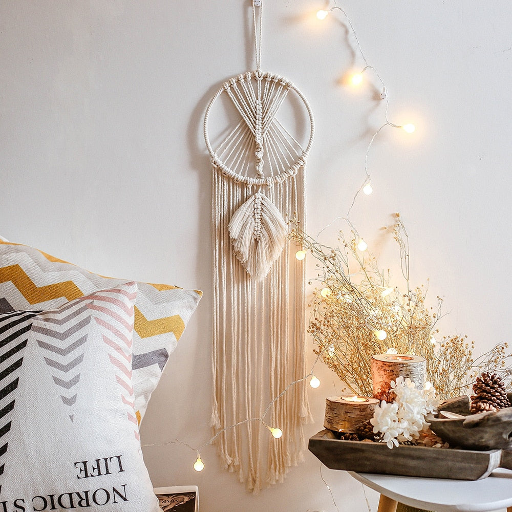 baby dream catcher nordic style decor nordic decoration home children's room decoration nursery decor=wind chimes dreamcatcher