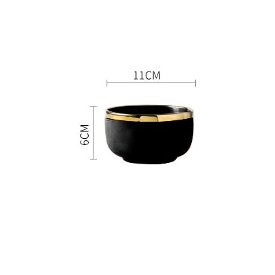 Pink Black Gold Inlay Ceramic Dinner Plate Tableware Porcelain Bulk Serving Dishes Home Wedding Decorative Dinnerware Wholesale
