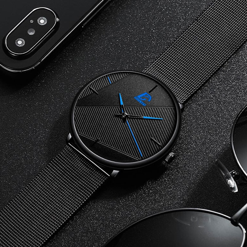 reloj hombre Watches Mens 2022 Minimalist Men's Fashion Ultra-thin Watch Simple Men Business Quartz Wristwatch relogio masculino