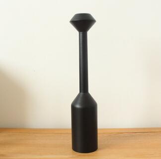 White Black Wooden Candle Holder Nice Minimalist Geometric Beech Shaped Candle Art Decoration Candle Seat