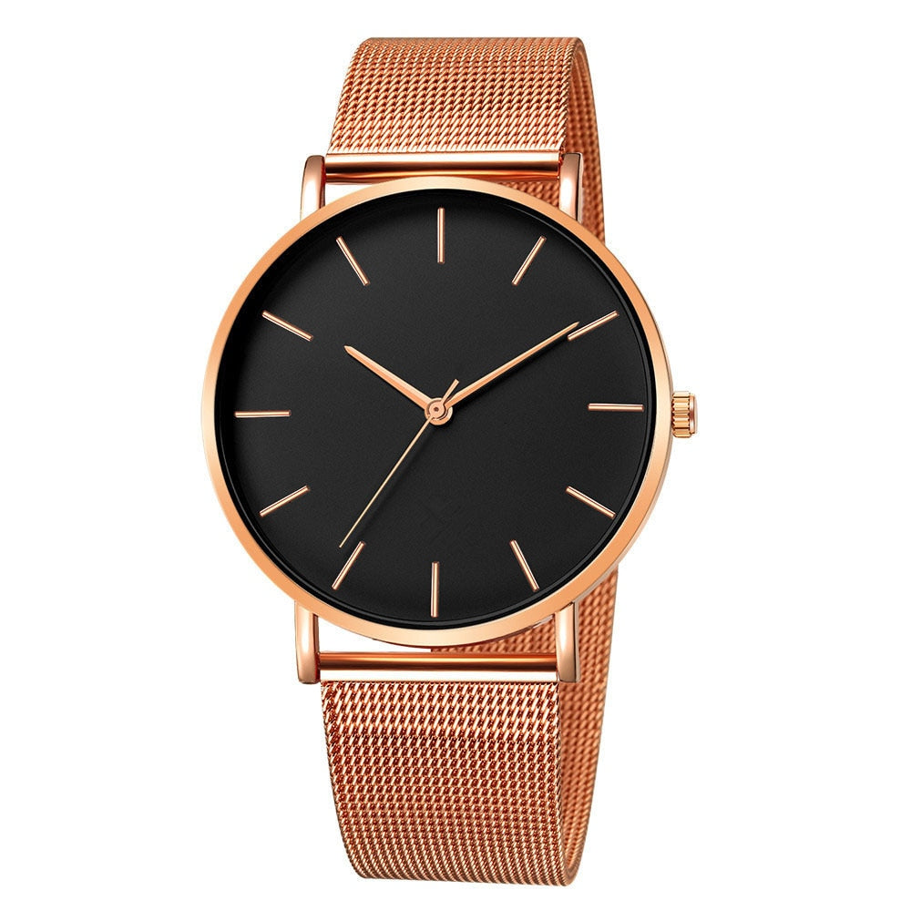 Women Watch Rose Gold Montre Femme 2022 Mesh Belt ultra-thin Fashion relojes para mujer Luxury Wrist Watches reloj muje