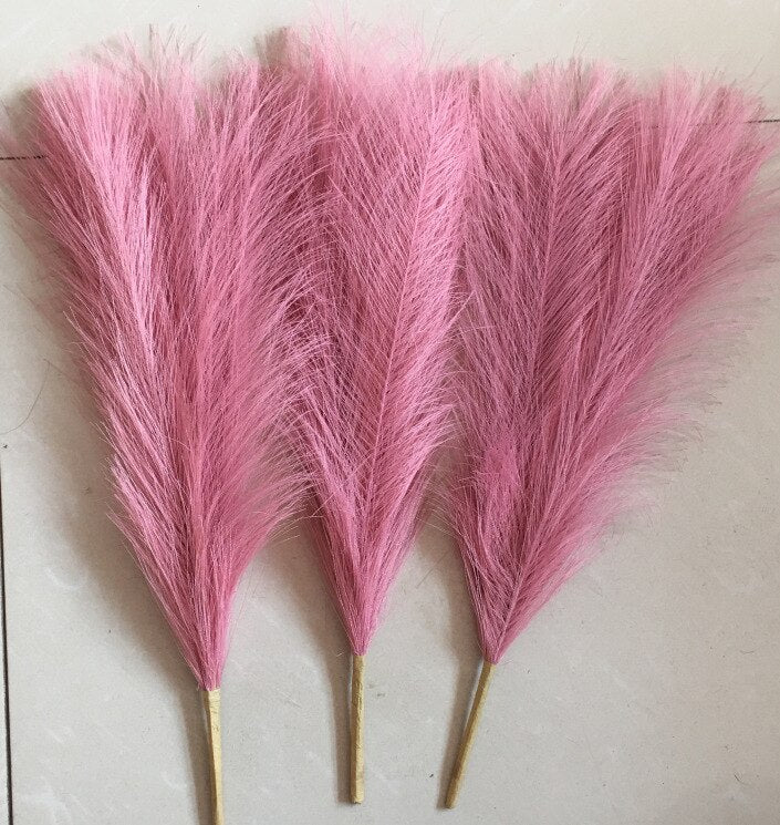 1Pcs 45cm Artificial Pampas Grass Bouquet Wedding Party Home Aesthetic Room Decor Decoration Plant Simulation Fake Flower Reed