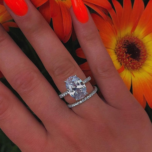 ZAKOL Round CZ Wedding Rings for Women White Color Jewelry Luxury Rings Engagement Square Bague Zirconia Accessories FSSP3063