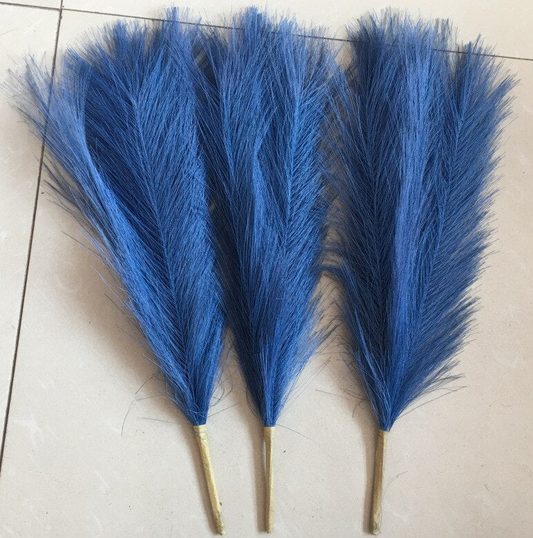 1Pcs 45cm Artificial Pampas Grass Bouquet Wedding Party Home Aesthetic Room Decor Decoration Plant Simulation Fake Flower Reed