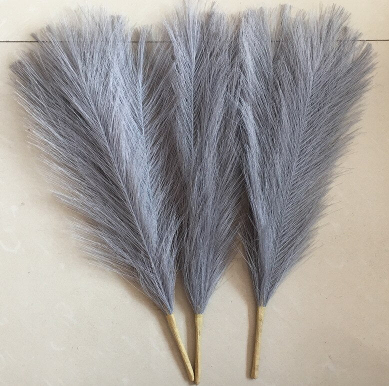 1Pcs 45cm Artificial Pampas Grass Bouquet Wedding Party Home Aesthetic Room Decor Decoration Plant Simulation Fake Flower Reed