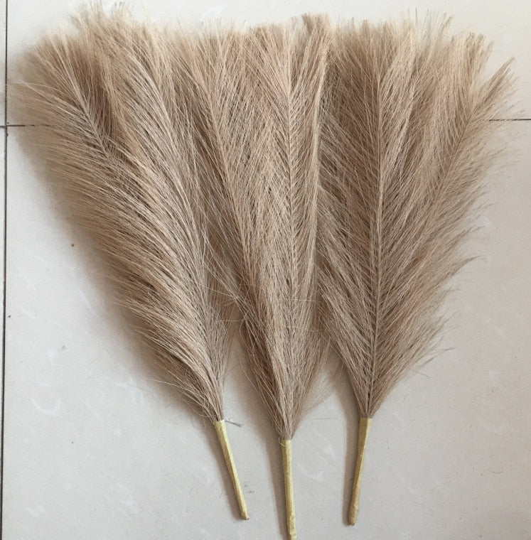 1Pcs 45cm Artificial Pampas Grass Bouquet Wedding Party Home Aesthetic Room Decor Decoration Plant Simulation Fake Flower Reed