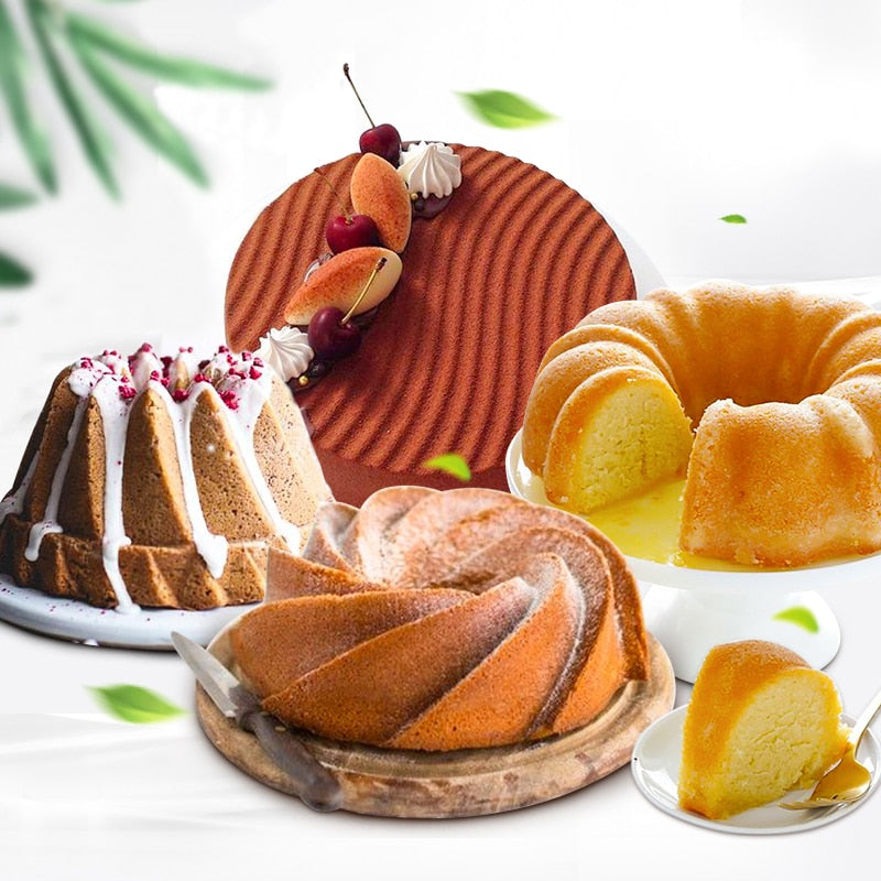SILIKOLOVE Silicone Cake Mold Silicon Bakeware Baking Dishes Pastry Bakeware 3D Round Silicone Cake Mold