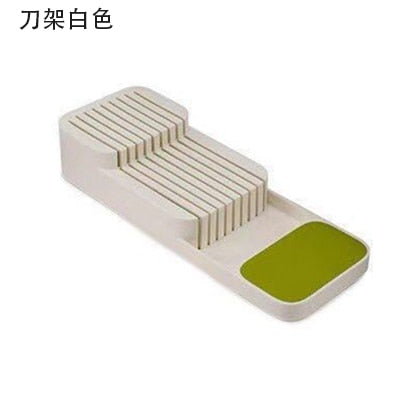 YOMDID Cutlery Storage Tray Spice Holder Tableware Organizer Spoon Fork Storage Box Plastic Container plateau Knife Block Holder