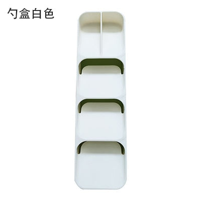 YOMDID Cutlery Storage Tray Spice Holder Tableware Organizer Spoon Fork Storage Box Plastic Container plateau Knife Block Holder
