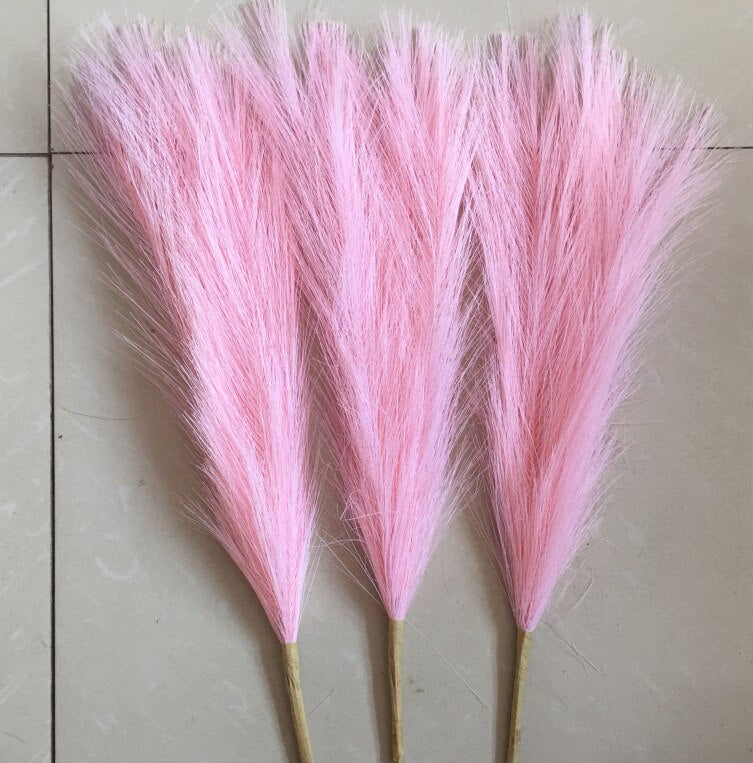1Pcs 45cm Artificial Pampas Grass Bouquet Wedding Party Home Aesthetic Room Decor Decoration Plant Simulation Fake Flower Reed