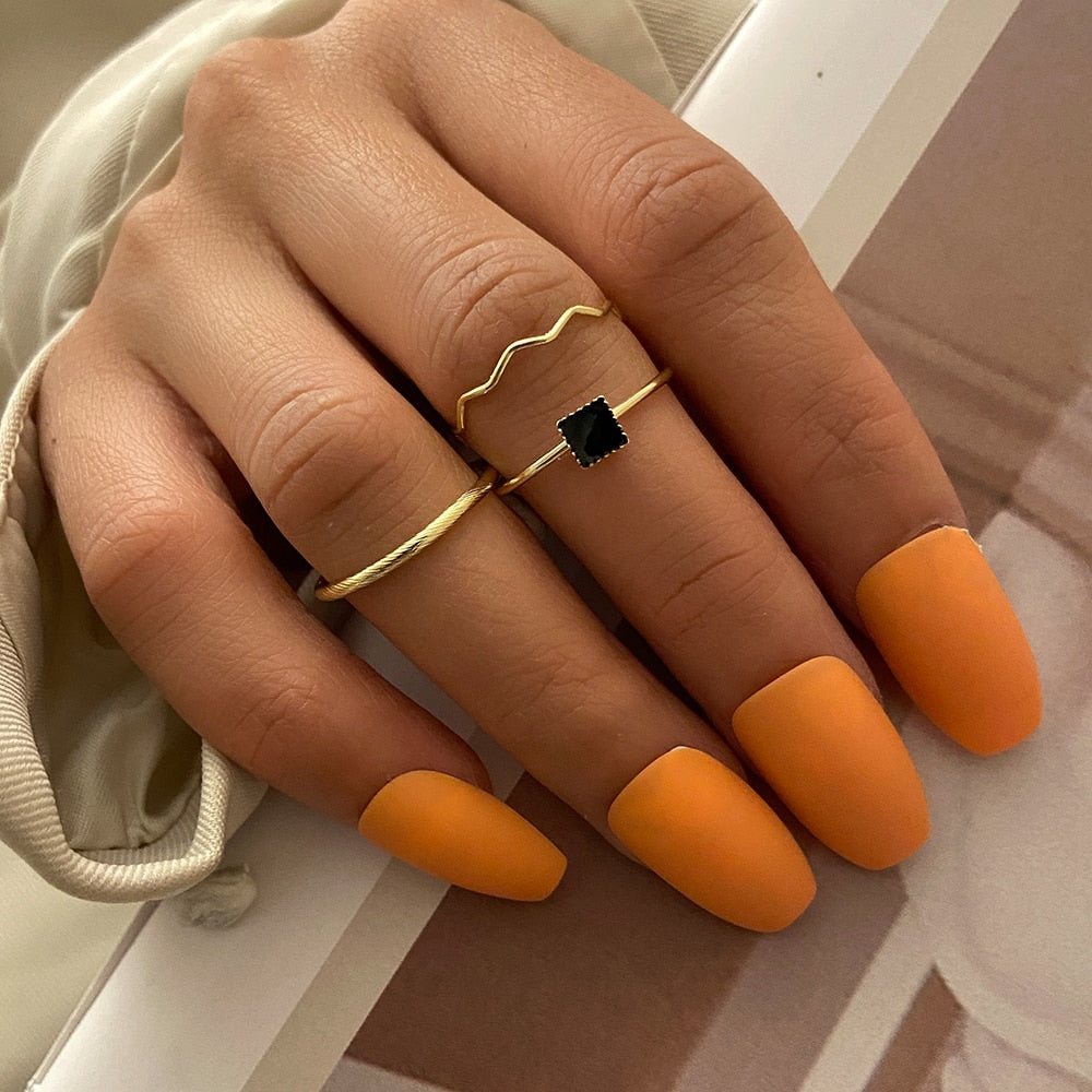 2022 women ring set bague femme matching rings bohemian fashion jewelry schmuck finger accesorios mujer couple gift wholesale
