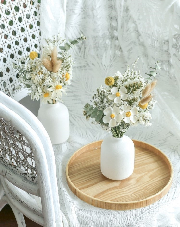 Ceramic Vase for Home Decor, Farmhouse Decor, Living Room Decor, Shelf Decor, Table Decor, Bookshelf, Mantel and Entryway Decor