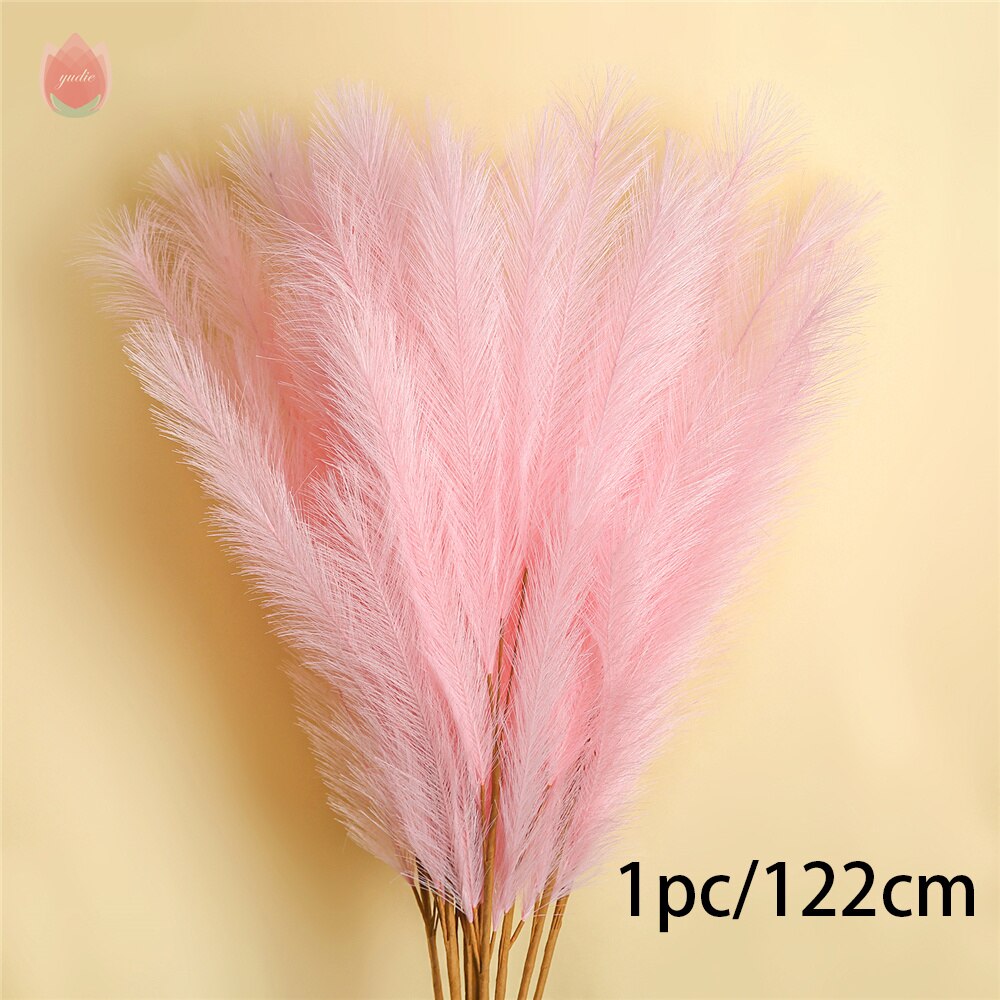 1Pc Artificial Pampas Grass Home Decor Plant Artificial Flower Bouquet Diy Wedding Christma Flower Decoration Fake Flower Plants