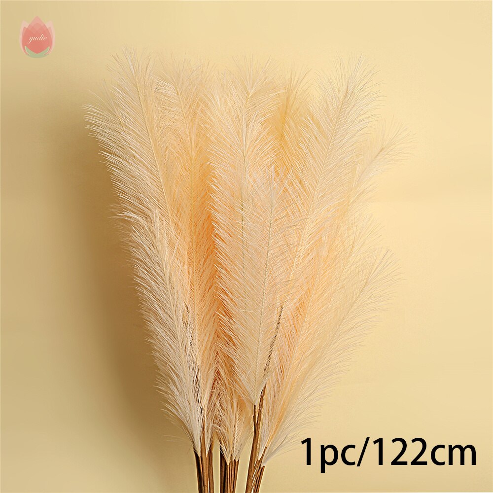 1Pc Artificial Pampas Grass Home Decor Plant Artificial Flower Bouquet Diy Wedding Christma Flower Decoration Fake Flower Plants