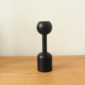 White Black Wooden Candle Holder Nice Minimalist Geometric Beech Shaped Candle Art Decoration Candle Seat