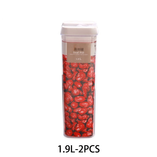 Kitchen Food Storage Container Box Plastic Candy Box Fruit Basket Grain Transparent Sealed Cans Multi-Capacity Kitchen Supplies