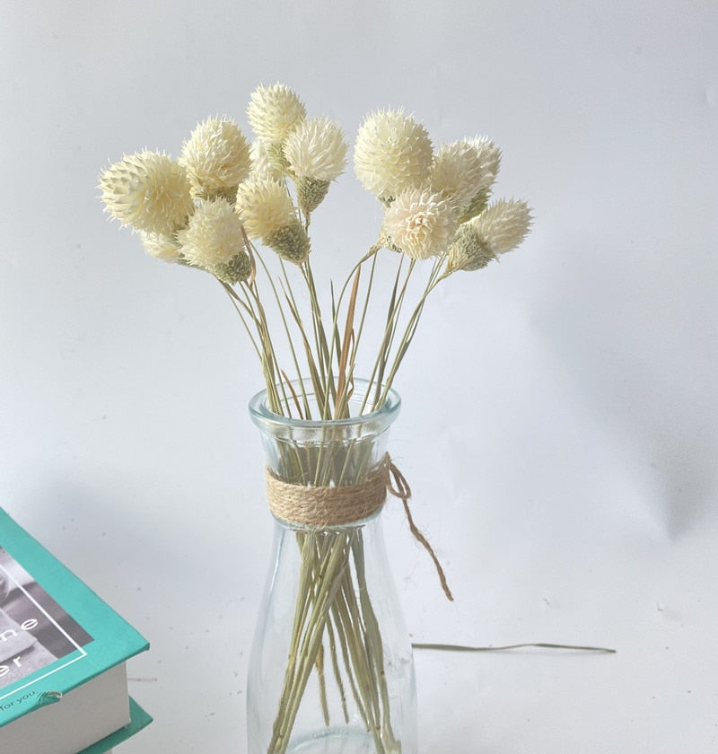 15Pcs Dried Small Pampas Grass Flowers Pantas Artificiales Para Decoracion Real Plants Home Decor Wedding Decoration