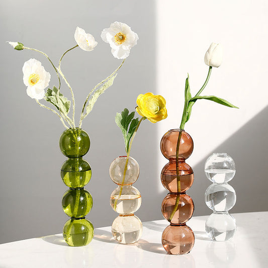 Home Decor Glass Vase Room Decor Crystal Vase Modern Hydroponic Plants European Fresh for Weddings Events Parties Creative