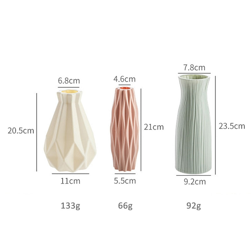 Modern vases decoration home Nordic Style Flower Arrangement Living Room Origami flower pot for interior