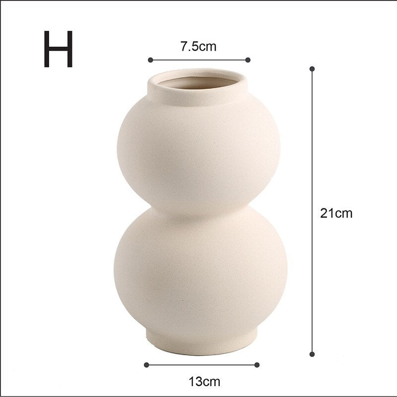 Nordic Ins Ceramic Vase Home Decoration Ornaments Crafts Vegetarian Ceramic Flower Pot Art Vases Home Decoration Ornament Gifts