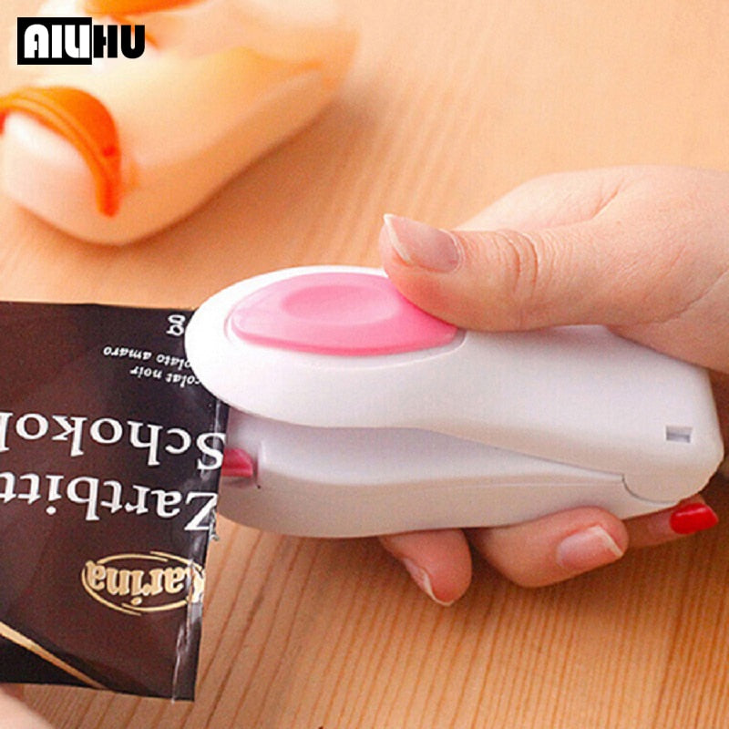 Kitchen Accessories Tools Mini Portable Food Clip Heat Sealing Machine Sealer Home Snack Bag Sealer Kitchen Utensils Gadget Item